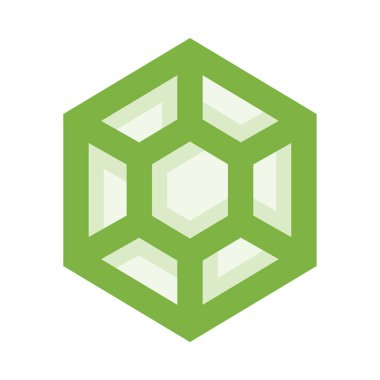 Gemstone web simgesi, beyaz arkaplanda izole edilmiş basit vektör çizimi 