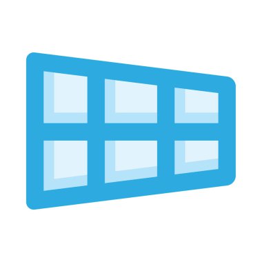 Izgara web simgesi, basit vektör illüstrasyonu beyaz arkaplanda izole edildi 