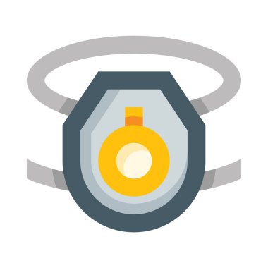 tıbbi yüz maskesi web simgesi, beyaz arkaplanda izole edilmiş basit vektör illüstrasyonu