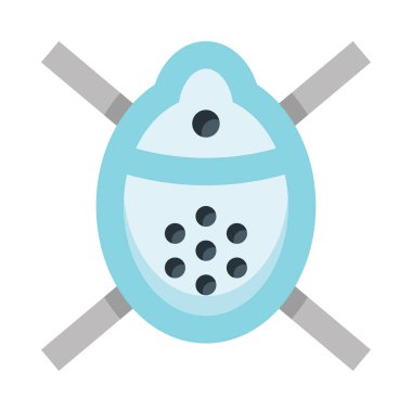 tıbbi yüz maskesi web simgesi, beyaz arkaplanda izole edilmiş basit vektör illüstrasyonu