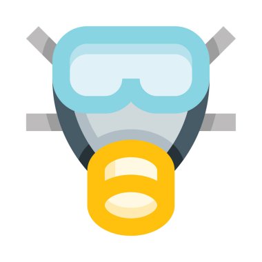 solunum ağ simgesi, beyaz arkaplanda izole edilmiş basit vektör illüstrasyonu