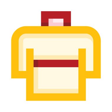 Kazak ağ simgesi, basit vektör illüstrasyonu beyaz arkaplanda izole edildi 