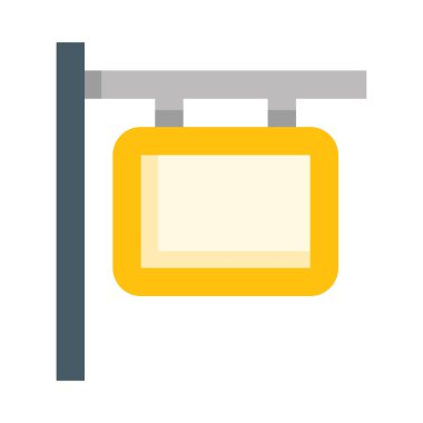 İmzalı web simgesi, beyaz arkaplanda izole edilmiş basit vektör çizimi 