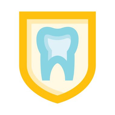 Diş hekimliği web simgesi, beyaz arkaplanda izole edilmiş basit vektör illüstrasyonu