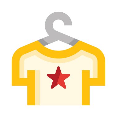 Tişört web simgesi, beyaz arkaplanda izole edilmiş basit vektör illüstrasyonu 