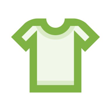 Tişört web simgesi, beyaz arkaplanda izole edilmiş basit vektör illüstrasyonu 