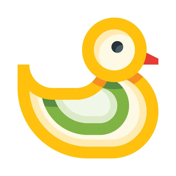 Ducky Web Ikona Prosty Wektor Ilustracja Izolowana Białym Tle — Wektor stockowy