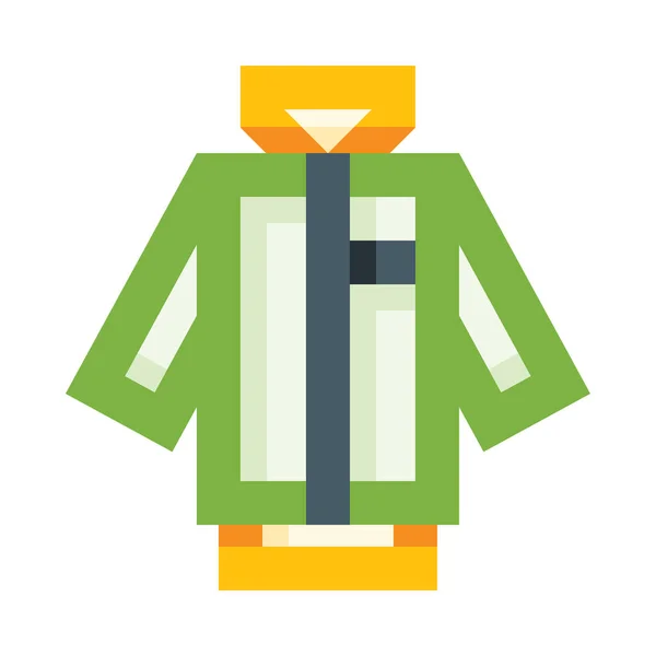 Веб Іконка Піджака Проста Векторна Ілюстрація Ізольована Білому Тлі — стоковий вектор