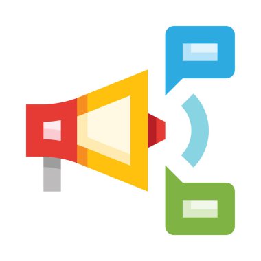 Basit simge vektör illüstrasyonu reklam ediliyor