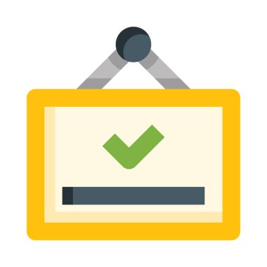 Diploma basit simge vektör illüstrasyonu