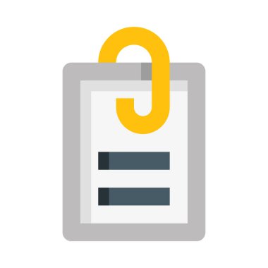 belge basit simge vektör illüstrasyonu