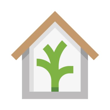 Basit ev simgesi vektör illüstrasyonu