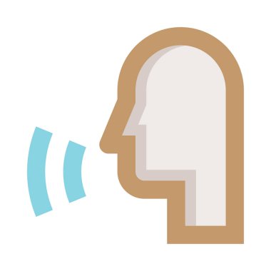 ses basit simgesi vektör illüstrasyonu