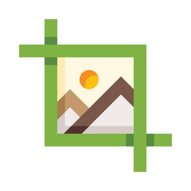 Resim basit ikon vektör illüstrasyonu