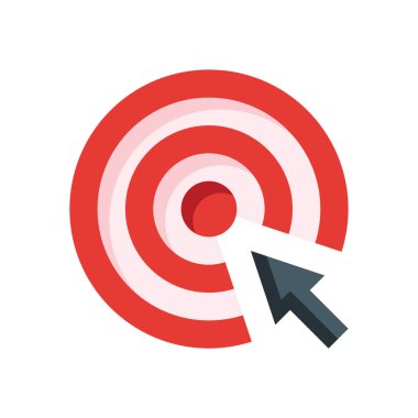Hedef basit vektör simgesi