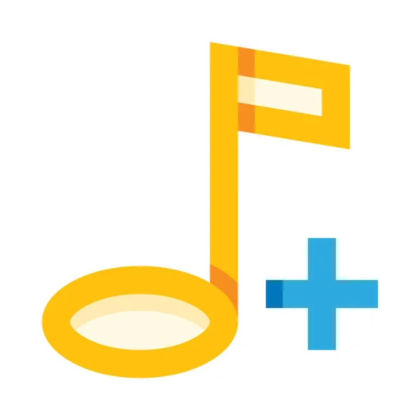 Music Simple Icon Vector Illustration — Stock Vector