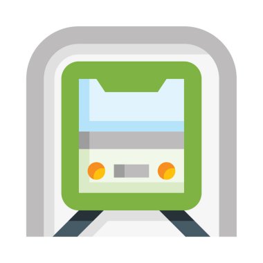 tren web simgesi, basit vektör illüstrasyonu beyaz arkaplanda izole edildi