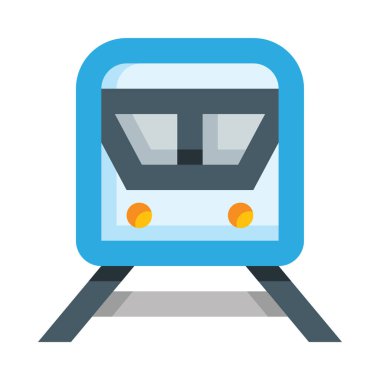 tren web simgesi, basit vektör illüstrasyonu beyaz arkaplanda izole edildi