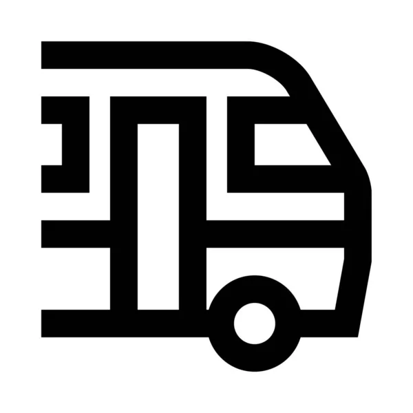 Bus Web Symbol Einfache Vektordarstellung Isoliert Auf Weißem Hintergrund — Stockvektor