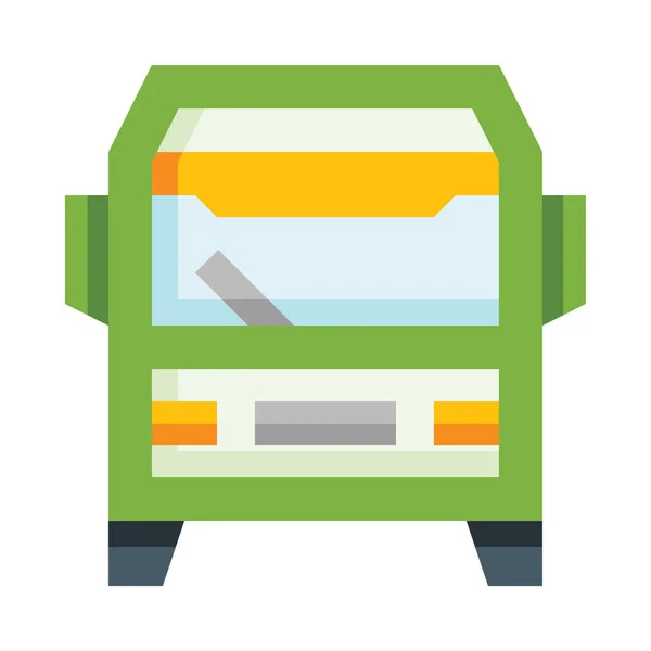 Bus Web Symbol Einfache Vektordarstellung Isoliert Auf Weißem Hintergrund — Stockvektor