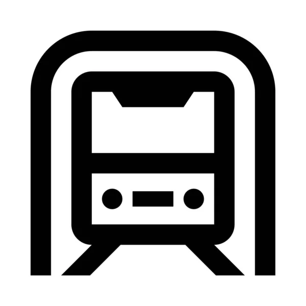 Train Web Icon Simple Vector Illustration Isolated White Background — Stockvektor