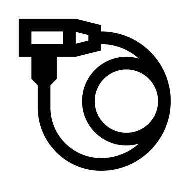 bisiklet kilidi web simgesi, beyaz arkaplanda izole edilmiş basit vektör illüstrasyonu