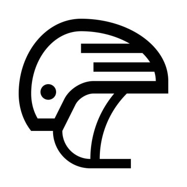 bisiklet başlığı web simgesi, beyaz arkaplanda izole edilmiş basit vektör illüstrasyonu