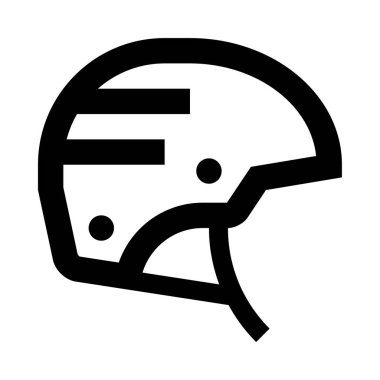 bisiklet başlığı web simgesi, beyaz arkaplanda izole edilmiş basit vektör illüstrasyonu