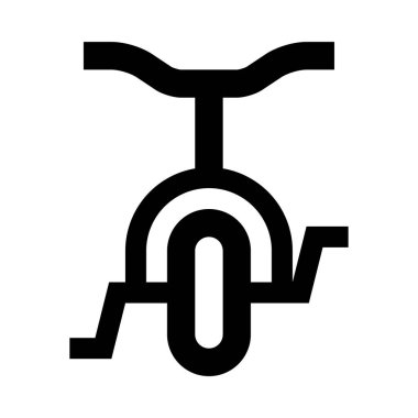 Bisiklet web simgesi, beyaz arkaplanda izole edilmiş basit vektör illüstrasyonu