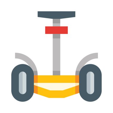 segway web simgesi, beyaz arkaplanda izole edilmiş basit vektör illüstrasyonu