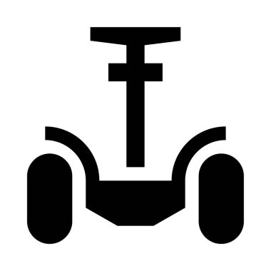 segway web simgesi, beyaz arkaplanda izole edilmiş basit vektör illüstrasyonu