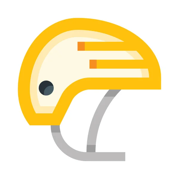 Bicycle Helmet Web Icon Simple Vector Illustration Isolated White Background — 图库矢量图片