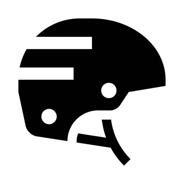 Bicycle Helmet Web Icon Simple Vector Illustration Isolated White Background — Stock vektor