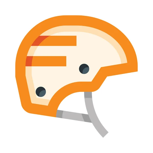 Bicycle Helmet Web Icon Simple Vector Illustration Isolated White Background — 图库矢量图片