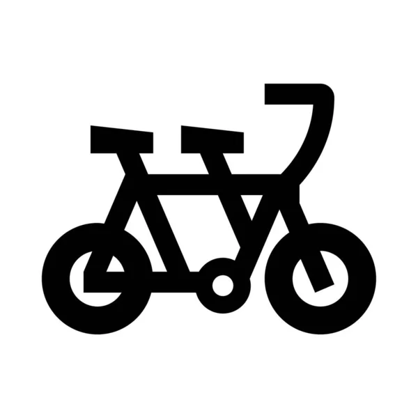 Bici Bici Bici Icono Web Ilustración Vectorial Simple Aislado Sobre — Vector de stock