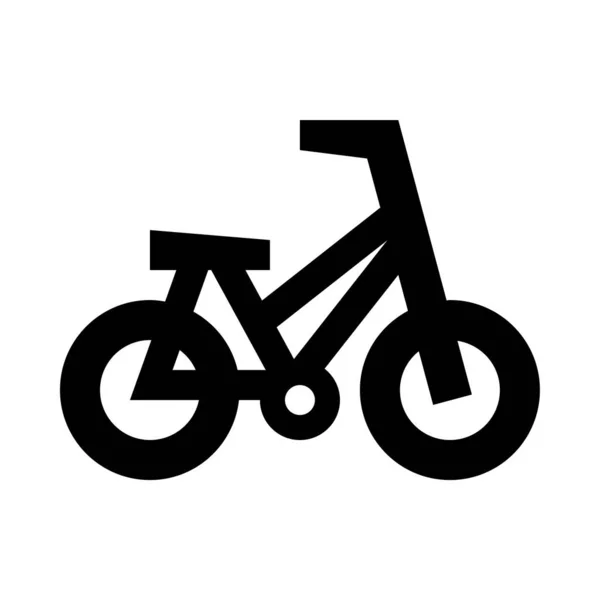 Fahrrad Web Symbol Einfache Vektordarstellung Isoliert Auf Weißem Hintergrund — Stockvektor