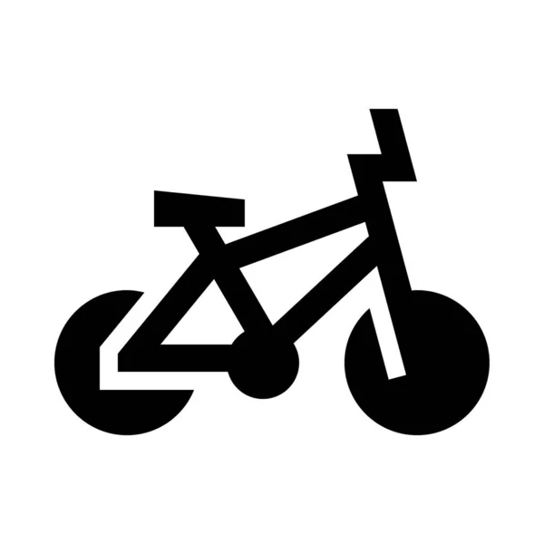 Icône Web Vélo Illustration Vectorielle Simple Isolée Sur Fond Blanc — Image vectorielle