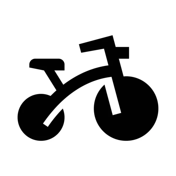Fahrrad Web Symbol Einfache Vektordarstellung Isoliert Auf Weißem Hintergrund — Stockvektor