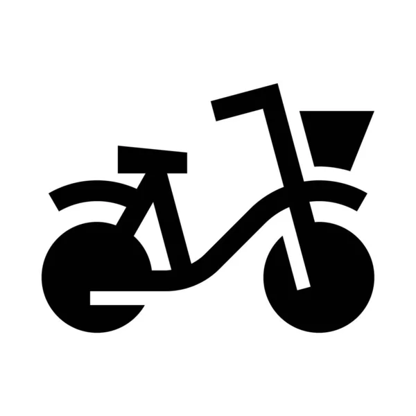 Cyklistická Webová Ikona Jednoduché Vektorové Ilustrace Izolované Bílém Pozadí — Stockový vektor
