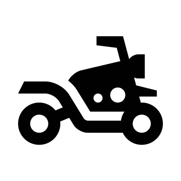 Motorrad Web Symbol Einfache Vektordarstellung Isoliert Auf Weißem Hintergrund — Stockvektor