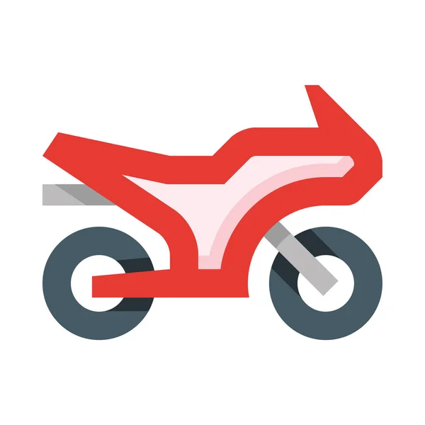 Motorfiets Web Icoon Eenvoudige Vector Illustratie Geïsoleerd Witte Achtergrond — Stockvector