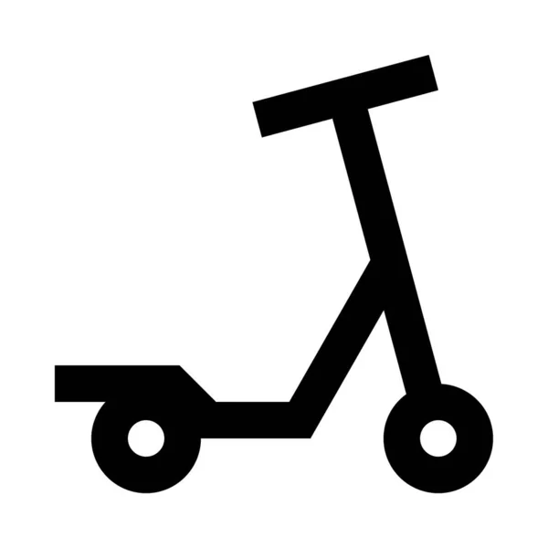 Scooter Eléctrico Icono Web Ilustración Vectorial Simple Aislado Sobre Fondo — Vector de stock