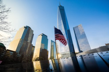Manhattan, New York, 10 Mayıs 2016. Bir Dünya Ticaret Merkezi yeniden Dünya Ticaret Merkezi'nin karmaşık aşağı Manhattan, New York City ana binadır.