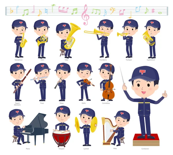 Conjunto Cartero Música Clásica Performances Arte Vectorial Tan Fácil Editar — Vector de stock