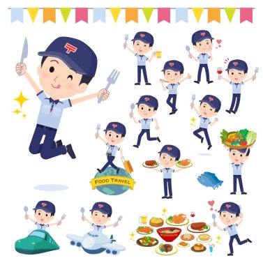 Yemek etkinliklerinde bir grup postacı. Yönlendirmesi çok kolay..