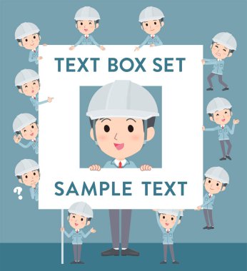 Mesaj tahtası olan bir grup ustabaşı. Her biri bölündüğü için, serbest olarak hareket ettirebilirsiniz. Düzenlemesi çok kolay bir vektör sanatı..