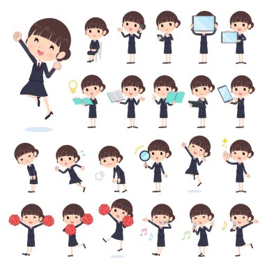 Akıllı telefonlar gibi dijital cihazları olan bir takım elbise takımı. Vektör sanatını düzenlemek çok kolay..