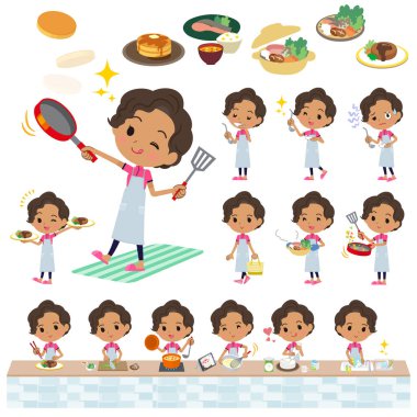 Bir grup Afro-Amerikan kadın spor giyim sektöründe yemek pişirme konusunda. Yönetmen sanatı düzenlemesi çok kolay..