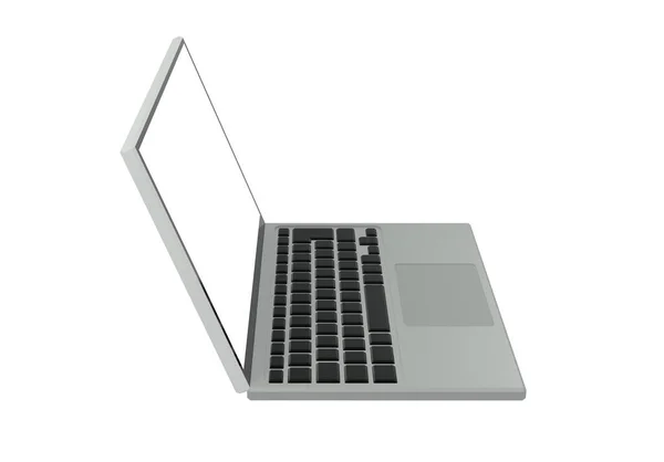 Laptop Com Estrutura Ângulos Laterais — Fotografia de Stock
