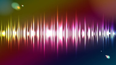 Gökkuşağı renginde parlayan eşitleyici görüntüsü. Düzenlemesi kolay vektör verileri.